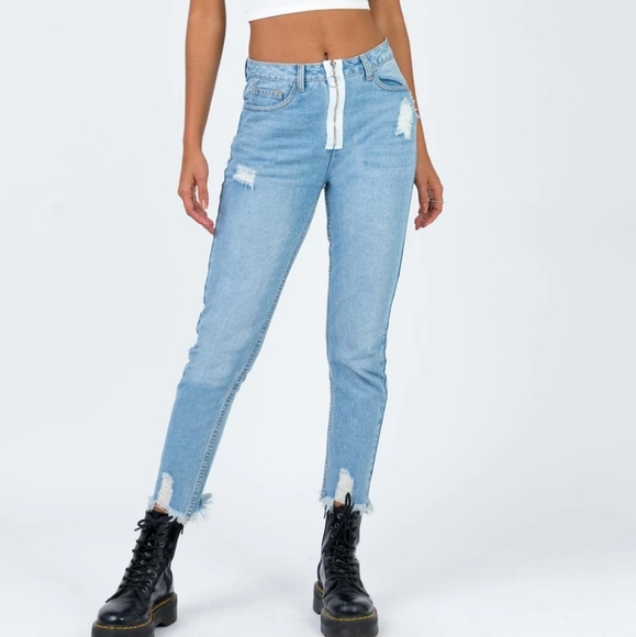 Princess Polly Denim - Princess Polly Mabel Skinny Mid Wash Denim Jeans